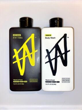 2 PC Bundle: W ByJake Paul Fresh Ice Body Wash & 2-in-1 Shampoo & Conditioner